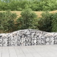 thumbnail image 1 of vidaXL Arched Gabion Baskets 5 pcs 400x50x60/80 cm Galvanised Iron, 1 of 4