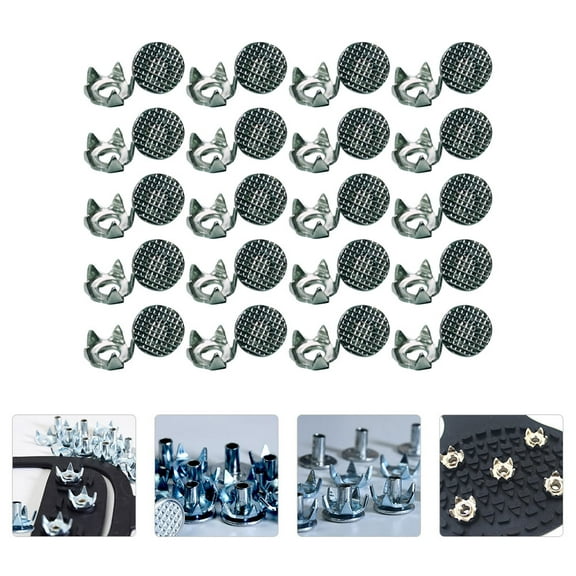 WHAMVOX 20Pcs Reserved Shoe Grippers Snow Climbing Anti-slip Spiked Shoes Nails Anti-slip Grippers