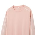 thumbnail image 3 of Atogsazn Men's Striped Shirt Casual Crewneck Long Sleeve Pullover Tshirt Fall Outfit Outerwear Clothing 01-Pink XXL Fashion, 3 of 5