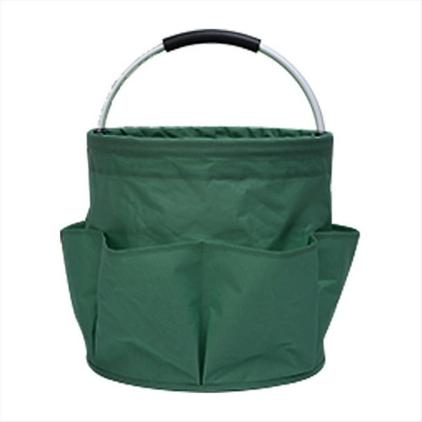 Cesta de Almacenamiento para Acampar Al Aire Libre, Cesta de Picnic Portátil, Cesta Plegable para Herramientas de Jardín con Asa, Bolsa de Almacenamiento Grande, D