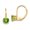 Yellow, variant on Fine Jewelry 14K Yellow Gold Amethyst Drop Earrings for Women (L- 0.71 inch, W- 0.24 inch)