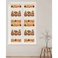 thumbnail image 2 of Window Privacy Film Thanksgiving Gnomes Stained Glass Window Film Decorative Sun Block Window Cover Fall Sunflower Pumpkin Retro Plaid Window Clings Static Adhesive Sticker for Bathroom 23.6"x78.7", 2 of 7