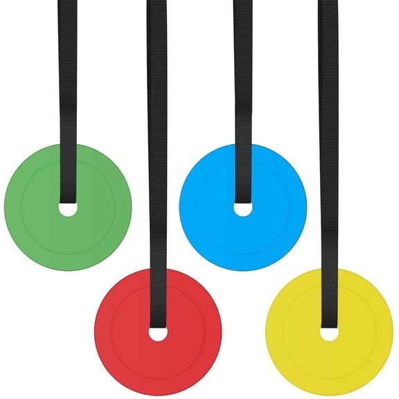 4 Pcs Soccer Goal Target Agility Hockey Shooting Target with Adjustable Tapes for Reactive Improving Accuracy Speed Lacrosse Baseball Football Goal Sports Training