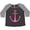 Baseball Smoke and Heather, variant on Inktastic Anchor Nautical Pink Women's Plus Size T-Shirt