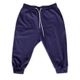 thumbnail image 2 of Mens 3/4 Joggers Capri Pants Slim Fit Lightweight Yoga Running Athletic Active Pants Navy M, 2 of 4