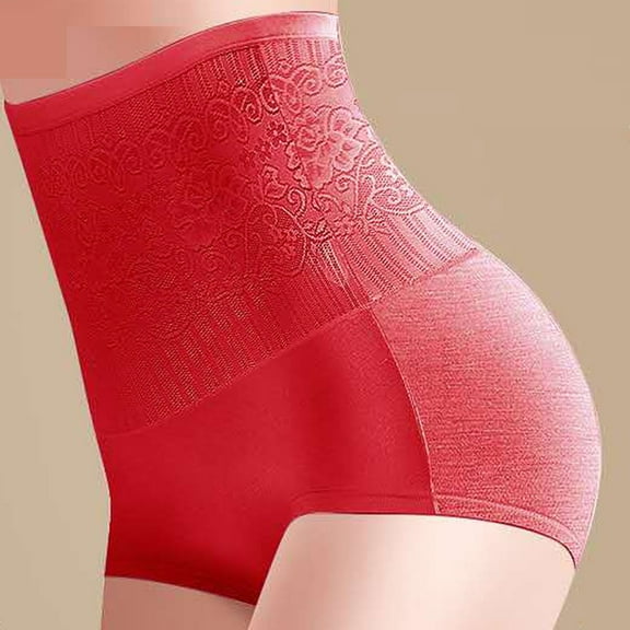 Women's Cotton Underwear Underwear for Plus Size Women Women's High Waist Nice Buttocks Peach Buttocks Belly-up Pants Buttocks Panties the Perfect Gift for a Lady Girl