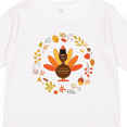thumbnail image 4 of Inktastic Thanksgiving Turkey Fall Holiday Wreath Boys or Girls Long Sleeve Toddler T-Shirt, 4 of 5