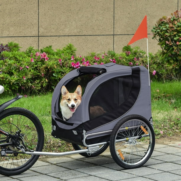 Remorque vélo chariot pour chien pliable pour animaux jusqu'à 40