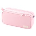 thumbnail image 2 of 1pc Pencil Case, Large Capacity Pencil Pouch with 2 Compartments, Cute Pencil Pouch Dual Zipper Pencil Bag with Mesh Pocket, Aesthetic Pen Case Stationery Storage Desk Organizer for Classroom, Pink, 2 of 7