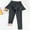 Dark Gray, variant on Piuwrlz Kids Plain Leggings Girls Thin Long Pants Yoga Pant Black Size 8 Years