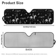 thumbnail image 7 of Uorisanigo Windshield Sun Shade for Jeep Wrangler JK JKU JL JLU 1997-2025 & Jeep Gladiator JT 2020-2024, Foldable Cowboy Horse Cactus Windshield Sunshade Sun Visor Blocks UV Rays, Heat Shield, 7 of 7