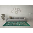 thumbnail image 3 of Ahgly Company Indoor Rectangle Abstract Light Blue Modern Area Rugs, 8' x 10', 3 of 4