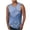 Blue-B, variant on Penkiiy Men Casual Fashion Printing Sleeveless Pullover Round Neck Sports Tank Tops L Purple