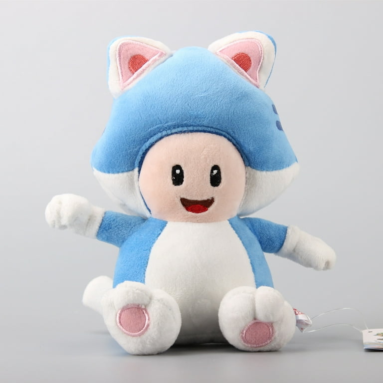 uiuoutoy Super Mario Bros. 3D World Cat Mario Luigi Toad Princess Peach  Rosalina Plush Toys 9 Set of 5pcs