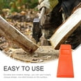 thumbnail image 6 of FONWILYO 4Pcs Orange Plastic Felling Wedge For Lumberjack Tools And Portable Manual Splitter, 6 of 7