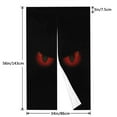 thumbnail image 3 of DouZhe Doorway Drape Split Curtains, Red Evil Eyes Pattern Room Divider Privacy Door Curtains, 34" x 56", 3 of 7