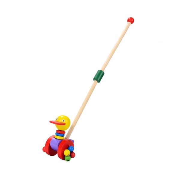 Preschool Learning Activities Walking, Pull Along Animal Toys, Push Toys, Wooden Duck B