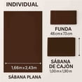 thumbnail image 3 of Juego de Sabanas Kyuden Home Tacto Algodón Chocolate Individual, 3 of 6