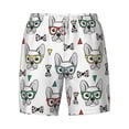 thumbnail image 4 of Lsque Mens Swim Trunks Cute French Bulldog Pattern - Bathing Suit Compression Liner - Beach Swim Shorts Swimwear - (S-3XL) - Stretch Quick Dry -Medium, 4 of 9