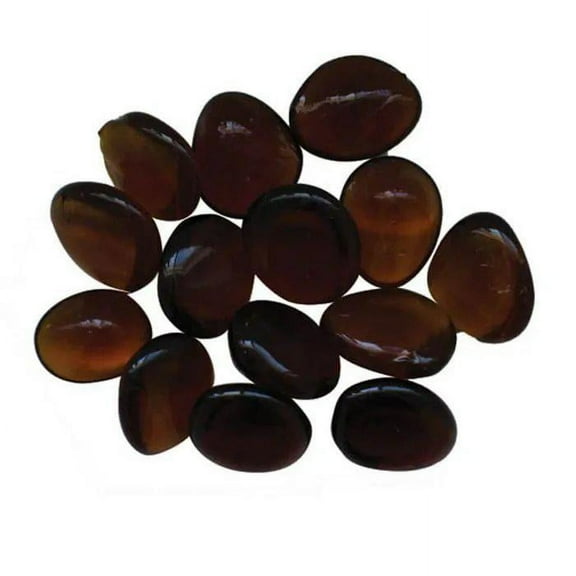 Sierra Flame Modern Decorative Small Bead Fire Glass in Sable Espresso