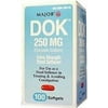 Major DOK Extra Strength Stool Softener Softgels, 250 mg, 100 Count