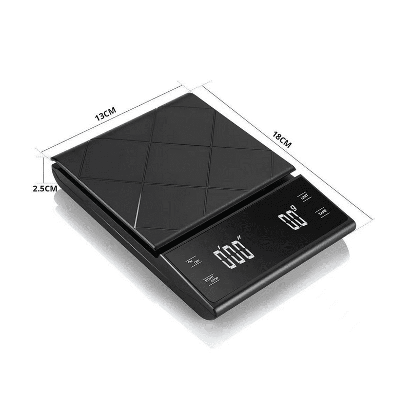 Rechargeable Digital Coffee Scale with Timer: Espresso Scale with Auto  Tare, 5kg/0.1g High Precision Coffee Scale, Pour Over Drip Scale, Touch  Sensor