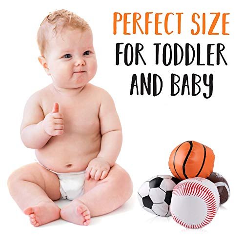 Liberty Imports Mini Pelotas Deportivas Rellenas de Peluche Suave Juego de Juguete para Ni Liberty Imports Liberty Imports