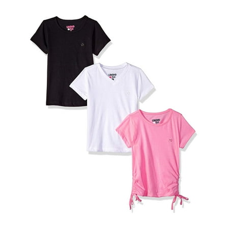 Ruched V-neck Tee - Ruched, V-neck and Crew Tees, 3-Pack (Little Girls & Big Girls)