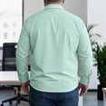 thumbnail image 5 of Men's Big and Tall Dress Shirt Long Sleeve Non Iron Classic Fit Button Up Spread Collar, 5 of 7