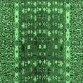 thumbnail image 1 of Ahgly Company Indoor Square Abstract Emerald Green Modern Area Rugs, 5' Square, 1 of 4