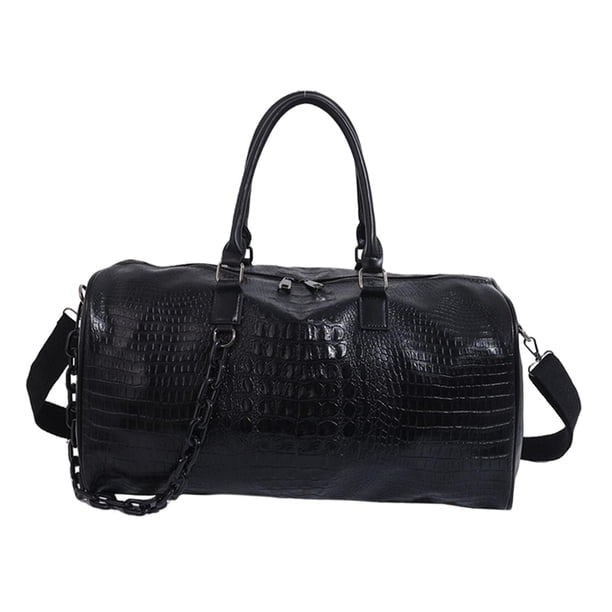 Bolso bandolera jinwen de PU Gran capacidad para mujer bolso de hombro verano Negro