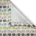 thumbnail image 6 of Ambesonne Cartoon Valance & Curtain, Elephants Love Adornment, 55"x45", Multicolor, 6 of 7