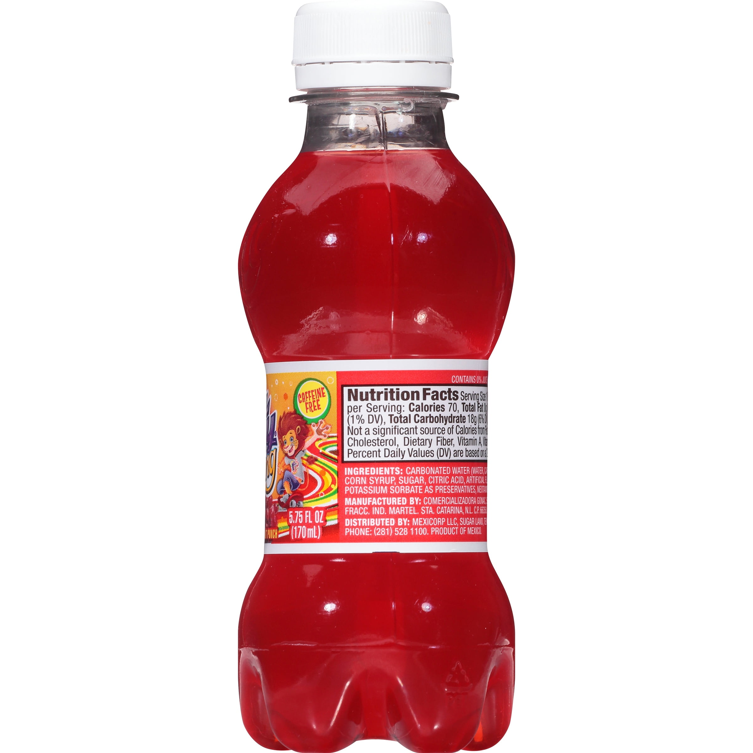 Fruity King Mini Soda, Fruit Punch Flavor, 5.75 Fl Oz