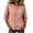 #079-Pink, variant on 3/4 Sleeve Tops for Women, Floral Embroidered Crew Neck Cotton Linen Button Down Shirts, Loose Fit Casual Blouses for Work and Daily Wear