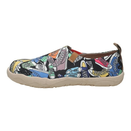 

DVKOVI Comfort Shoes for Women Womens Canvas Sneakers Ladies Casual Patchwork Printed Canvas Shoes Large Size Casual Shoes Walking Shoes Sneakers for Women Black 41