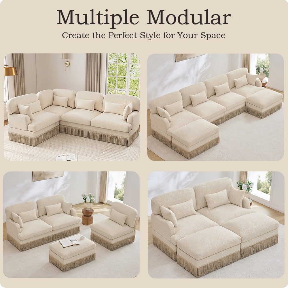 Modular Sectional Sofa Right Arm Chair Module, DIY Sofa Component