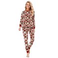 thumbnail image 2 of Family Christmas Pajamas Matching Set Ugly Christmas Sweater Crewneck Long Sleeve Knitted Cat Wearing Santa Hat Clause Sweater for Women Man Couples Flannel, 2 of 5
