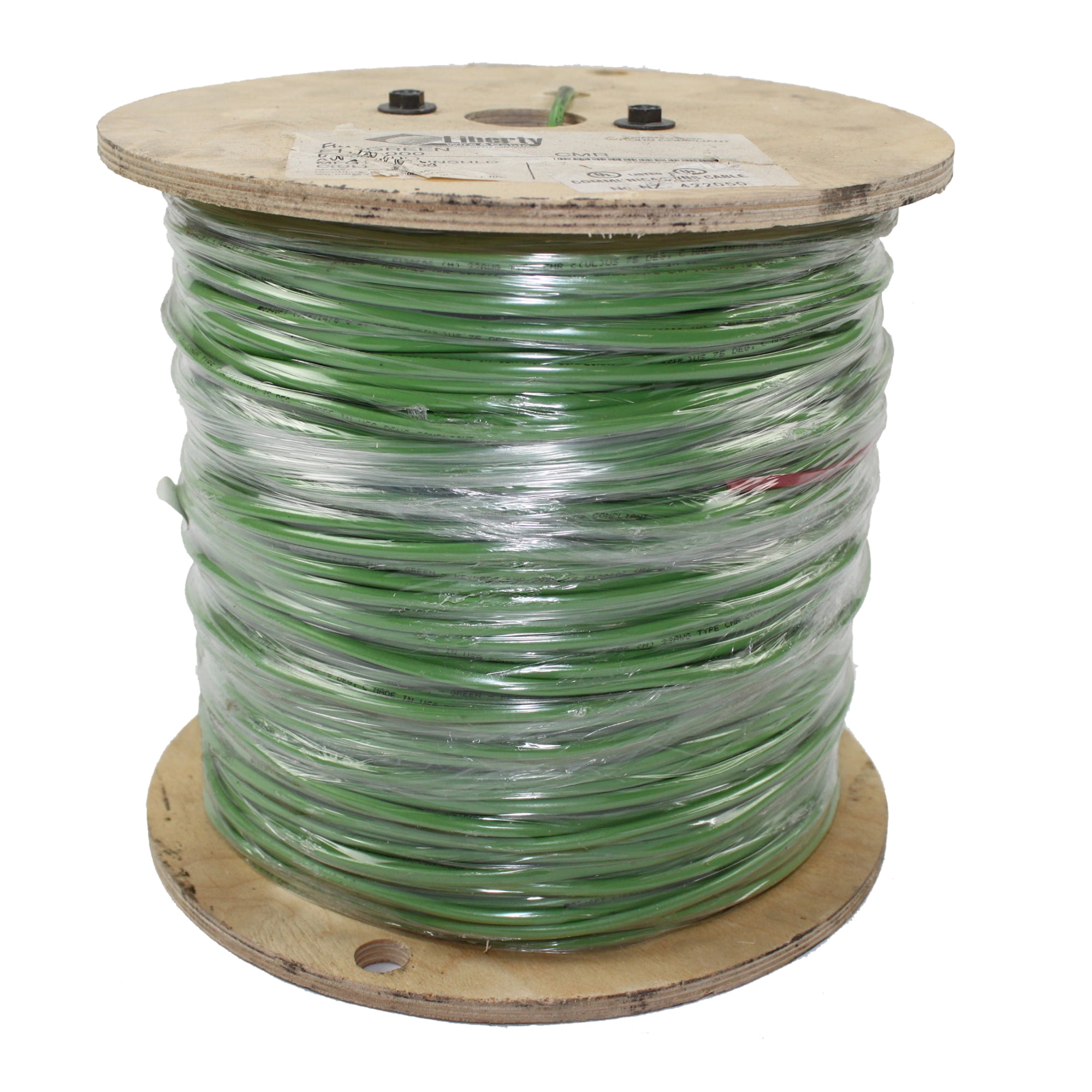 Solid CCS CCTV Bulk Coax Direct Burial Cable Spool Black 18AWG Syston 1000ft Quad Shield Outdoor RG-59/U 3.0 GHz