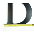 thumbnail image 3 of Bookishbunny 12 inch Black Handmade Monogram Letter Wrought Iron Plaque Pointed Stud Mount, 3 of 7