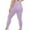 Purple, variant on Ohufall Womens Athletic Leggings Tummy Control High-waisted Seamless Running Pants Quick Drying Plus Size Solid Color Leggings for Gym Yoga Workout