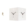 thumbnail image 1 of Gancho de pared plegable,Percheros plegables de pared,Reloj de pared de doble cara,Reloj de pared esquinero de doble cara para decoración del hogar,Reloj de esquina metálico de diseño, 1 of 8