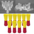 thumbnail image 6 of 10Pcs Flip Cups Exercise Agility Training Shuttle Run Fitness Running Aid Reversed Cups for Rugby Basketball Outdoor Events with Storage Net Red Yellow, 6 of 8