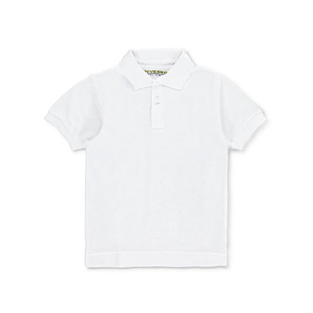 Wonder Clothing - White Short Sleeve Pique Kids Unisex Polo Universal ...