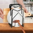 thumbnail image 6 of Cutting Board Rack,Casewin Chopping Board Organizer Stand Holder Rack, Dishes Plates Pot Pan Lids Rack Organizer for Kitchen Cabinet Countertop (Black), 6 of 7