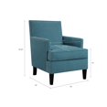 thumbnail image 4 of Mid Century Modern Deep Seating Accent Chairs, High Back Club Style Arm-Chair Living Room Sofa Furniture Blue, 4 of 5