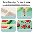 thumbnail image 3 of Watermelon Travel Portable Square Jewelry Box: Storage Box, Decorative Box, and Jewelry Stand for Rings, Earrings, Necklaces, Bracelets, and More – Ideal for Girls and Women, 3 of 6
