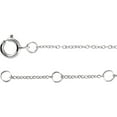 thumbnail image 4 of Auriga Fine Jewelry 14K White Gold .06 CTW Natural Diamond Initial R 6-7" Bracelet for Women, 4 of 6