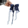 thumbnail image 5 of Unique Bargains 1 Pc Fashion Bow Ribbon Hair Clips Hairdo Clip Navy Blue, 5 of 5