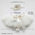 thumbnail image 3 of SHENGXINY Porch Goose Outfit, Bridal Tulle Tutu with Daisy Flower Headband for Patio Garden Lawn Home Decorations White 23 in, 3 of 6