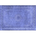 thumbnail image 1 of Ahgly Company Machine Washable Indoor Rectangle Persian Blue Traditional Area Rugs, 2' x 3', 1 of 4